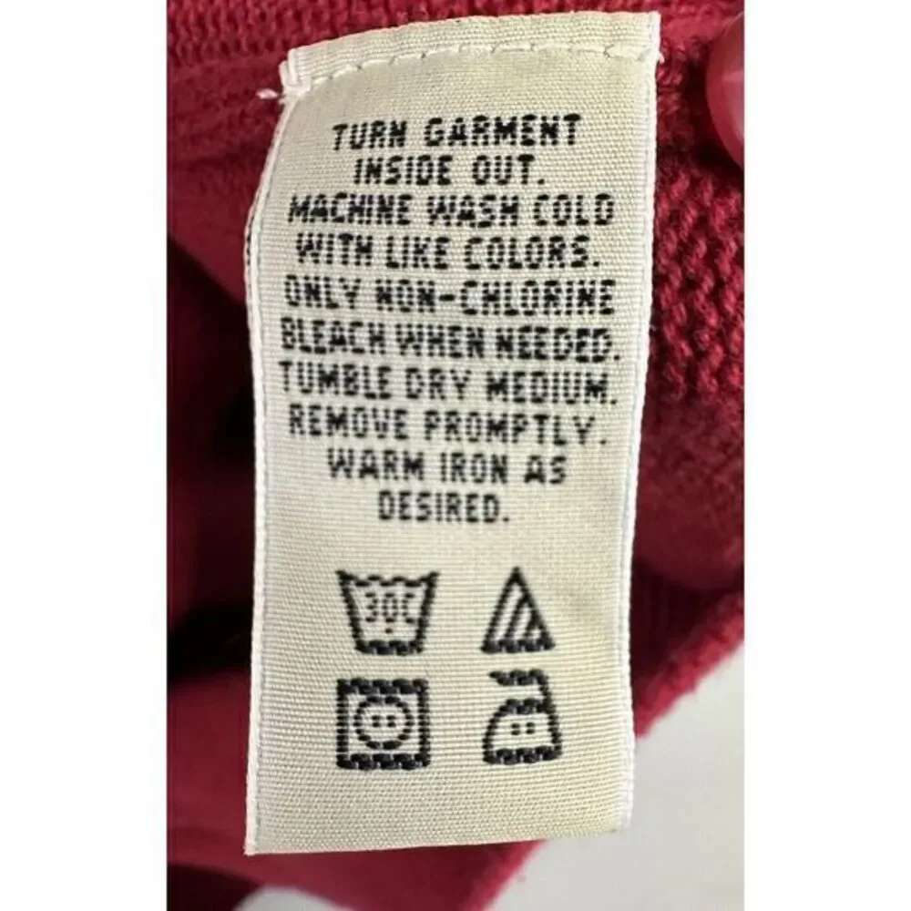 Eddie‎ Bauer Men's Ribbed Knit Henley Polo Sweater Red Size Large Australia